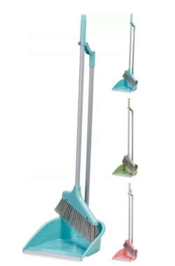 Fejekost og bakke med lang skaft 