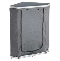 Wecamp hjørneskab Modus med 3 hylder og fast MDF topplade.