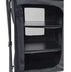 Wecamp Foldbart campingskab med 6 hylder og fast topplade.