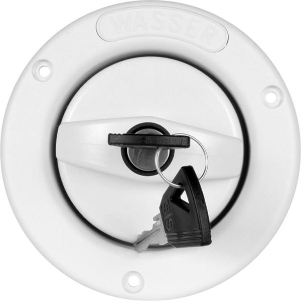 Komplet vandtank påfyldningsstuds med dæksel til indbygning i campingvogn og autocamper