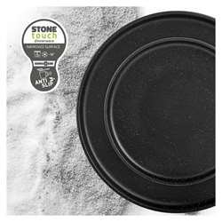 Brunner Odette Double Black dyb tallerken Ø 23 cm med anti slip