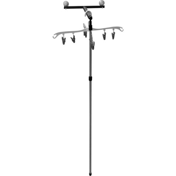 Foldbar bøjlestang med sugekopper