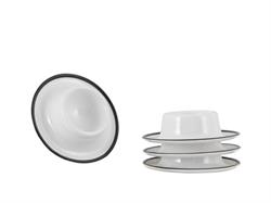 Æggebæger Linea Line Black 4 stk