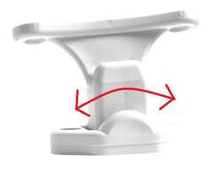 Dørholder "Bevægelig lav." Hvid