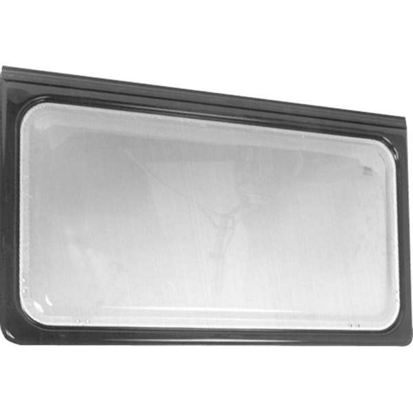 Oplukkelig vindue H 610 x L 1350 mm -  med brun alukant 