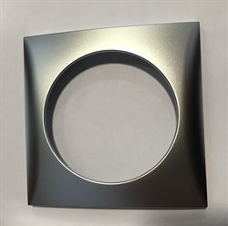 Ramme til vippeafbryder  sølv Adria