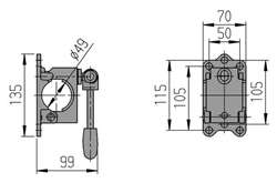 AL-KO Klemholder til næsehjul 48 mm med drejebar sving