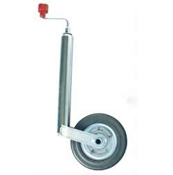 AL-KO næsehjul med 48 mm stamme og gummihjul og stålfælg