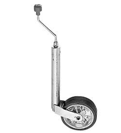 AL-KO næsehjul med 48 mm stamme og gummihjul og stålfælg