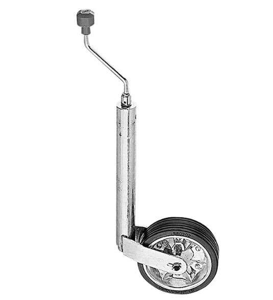 AL-KO næsehjul med 48 mm stamme og gummihjul og stålfælg