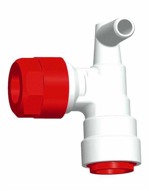 ALDE Vinkeltilslutning Ø12 mm varmt vand John Guest