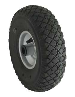 Lufthjul med metalfælg 260x85 mm til næsehjul