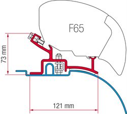 Fiamma Adapter til F80 - F65 længde op til 340 cm til Ducato - Jumper - Boxer