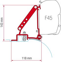 Adaptersæt til Fiamma markise F45 Fiat Ducato - Citroen Jumper - Peugeot H2