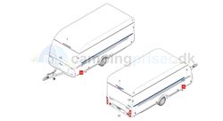 Klistermærke - 432 PX  - til Adria Altea årgang 2011 - 2012 - 2013