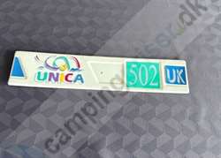 Adria plast skilt til højre side til ældre campingvogn