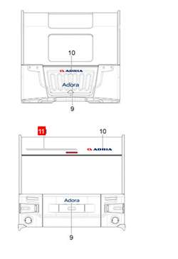 Adria streamer Grå folie til tag -  del 11