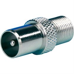 F-connector hanstik Antennestik