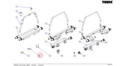 Bøjle til montering af cykelstativ (Højre)