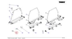 Bøjle til montering af cykelstativ (Venstre)