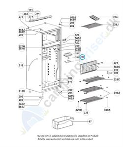 Belysning Dometic køleskab