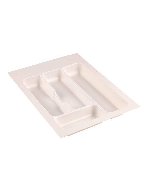 Bestikskuffeindsats 442x360 mm - kan tilpasses - hvid