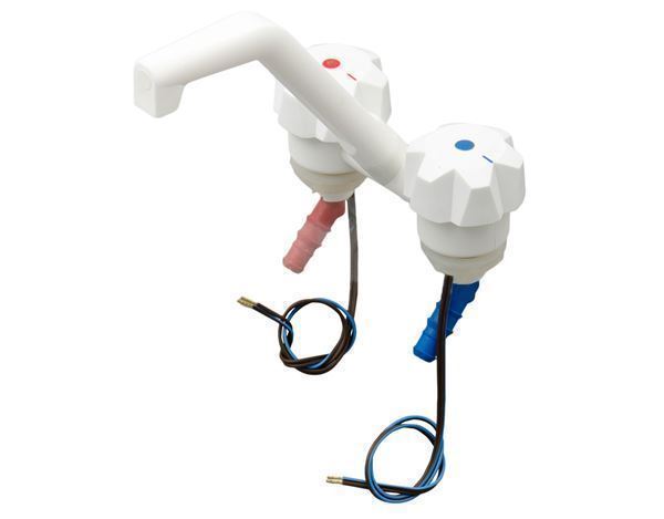 Blandingsbatteri "Reich De Luxe" 12V, farve hvid