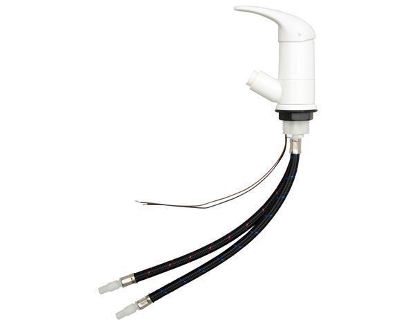 Blandingsbatteri t. brusersl.Comet Roma HVID