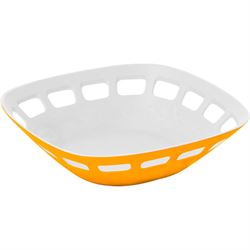 Brødkurv 24x24 cm melamin orange