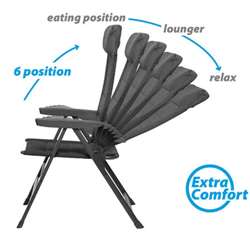 Brunner "Skye 3D" campingstol - sort