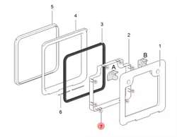 Clips til ramme Thetford serviceklap