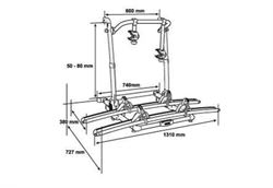 Cykelholder 2 (4) cykler Thule Excellent kort version