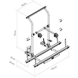 Cykelholder 2 (3) cykler Thule Sport G2 W-150 / Hobby
