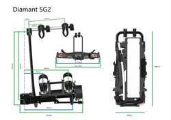 Cykelholder montering på træk Pro-User Diamant SG2