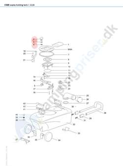 Thetford toilet C500 bundtank