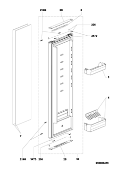 Dørlås Dometic køleskab RML10.4S