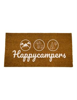 Dørmåtte "Happy Campers" (25x50cm.) 
