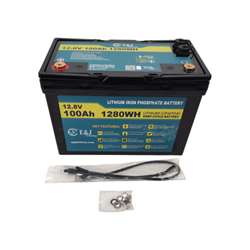 E&J lithium batteri 12V/100Ah (Bluetooth + HEAT)