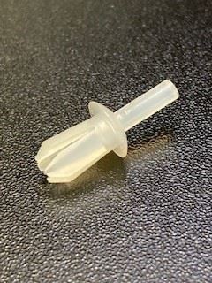 Plastnitte for toiletrum på Dethleffs