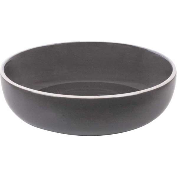 Dolomit dyb tallerken Mørkgrå