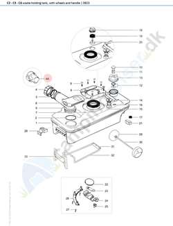 Bundtank Thetford C2/C4 toilet