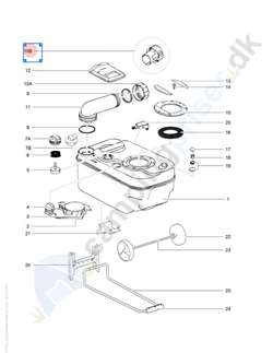 Bundtank Thetford C200 toilet