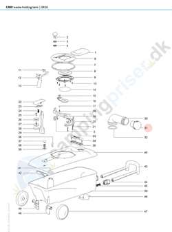 Thetford Toilet C400 bundtank