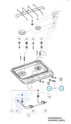 Regulerings knap gasblus Dometic Smev