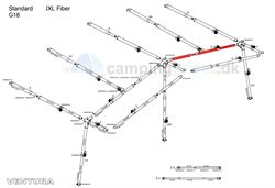Isabella E-stang udhængsstang G18 til Ventura fortelt i IXL fiber