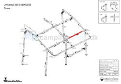 Isabella E-stang udhængsstag til Ventura Universal 360 i Prenox (stål)