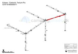 Isabella E-stang udhængsstang til Isabella Eclipse G18-19 i CarbonX og med Tectum beslag