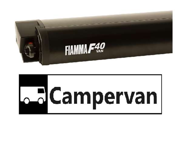 270 Markise Fiamma F40 Van  - Sort boks