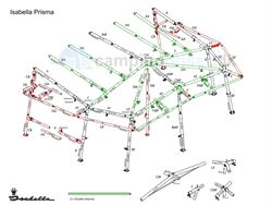 Isabella FF-stang udhængsstang til Isabella Prisma i MegaFrame
