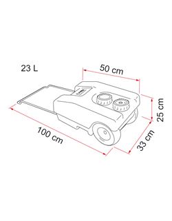Vandtank Fiamma Roll Tank friskvandtank